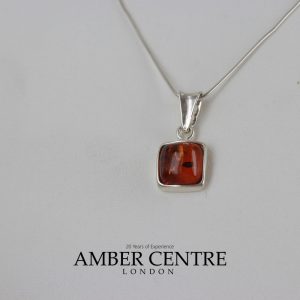 Pendant Baltic German Amber in 925 Silver Hand Made PD063 RRP£25!!!