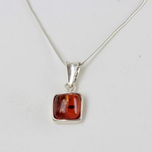 Pendant Baltic German Amber in 925 Silver Hand Made PD063 RRP£25!!!