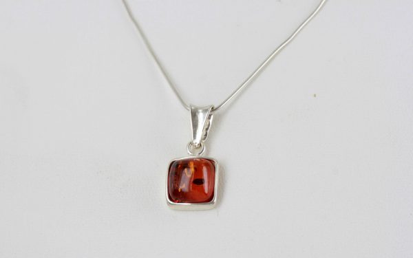 Pendant Baltic German Amber in 925 Silver Hand Made PD063 RRP£25!!!