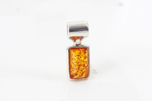 Pendant German Baltic Amber in 925 Silver Modern Hand Made PD066 – RRP£25!!!