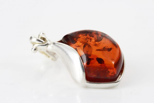 Pendant Elegant Baltic German Amber in 925 Silver Hand Made PD069 RRP£45!!!