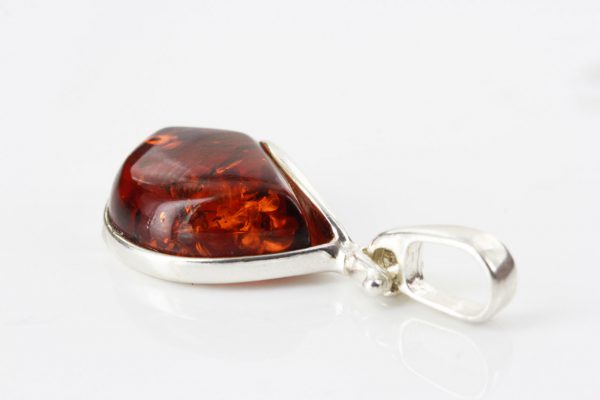 Pendant Elegant Baltic German Amber in 925 Silver Hand Made PD069 RRP£45!!!