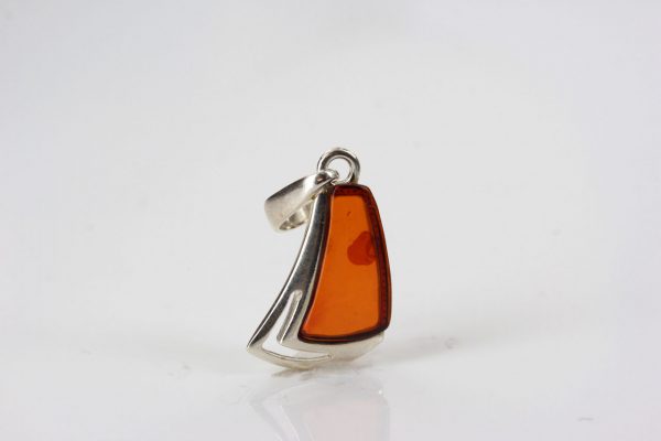 German Handmade Unique Baltic Amber Pendant 925 Silver PD026 RRP£25!!!