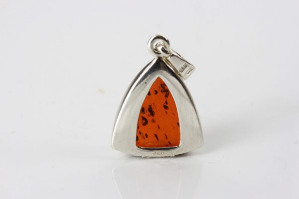 Handmade German Baltic Amber Pendant 925 Silver Hand Made PD029- RRP£35!!!