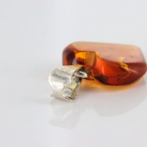 German Baltic Amber Heart Pendant 925 Silver Hand Made PD081 RRP£19.95!!!