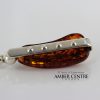 Italian Style Baltic Amber Pendant 925 Silver Hand Made PE0248 - RRP 120!!
