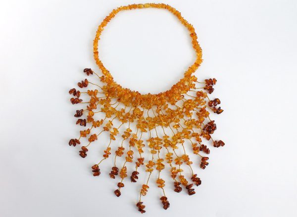 German Healing Handmade Unique Natural Baltic Amber Necklace A0082- RRP£245!!!