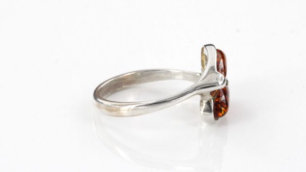 ITALIAN MADE GERMAN BALTIC AMBER RING 925 STERLING SILVER - SR005 RRP£30!!!