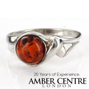 ITALIAN MADE GERMAN BALTIC AMBER HANDMADE RING 925 STERLING SILVER - SR009 RRP£30!!!