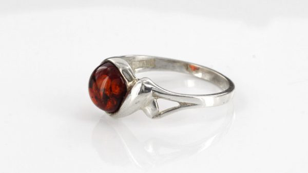 ITALIAN MADE GERMAN BALTIC AMBER HANDMADE RING 925 STERLING SILVER - SR009 RRP£30!!!