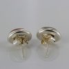 German Baltic Amber Classic Stud Earrings 925 Silver Handmade ST0025 RRP£20!!!