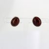 German Baltic Amber Classic Stud Earrings 925 Silver Handmade ST0025 RRP£20!!!