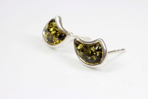 German Baltic Amber Italian Style Stud Earrings In 925 Silver ST0087 RRP£18!!!