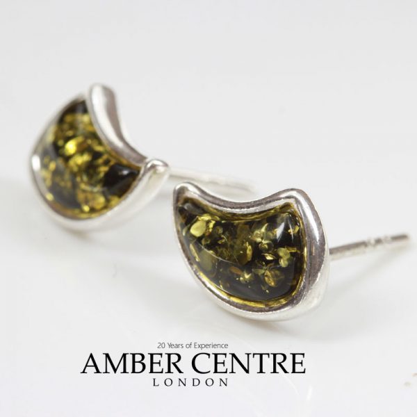German Baltic Amber Italian Style Stud Earrings In 925 Silver ST0087 RRP£18!!!