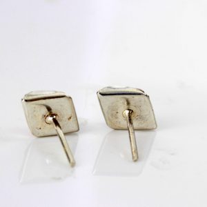 Italian Style Handmade German Baltic Amber Stud Earrings In 925 Silver ST0111 RRP£19!!!