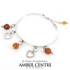 Bangle Italian Modern Stylish Handmade German Baltic Amber 925 solid Silver Ban119 RRP£139!!!