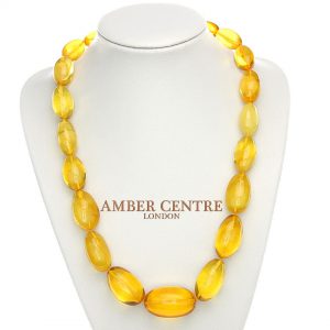 German Antique Genuine Baltic Amber Bead Necklace Large - A0009 - RRP£4995!!!