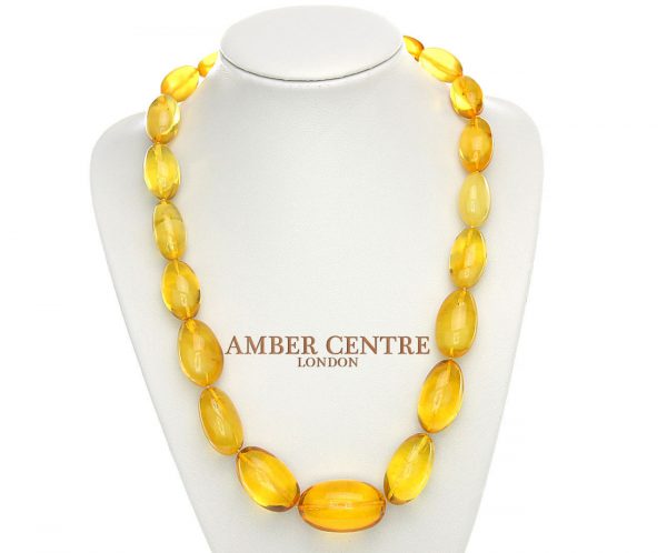 German Antique Genuine Baltic Amber Bead Necklace Large - A0009 - RRP£4995!!!