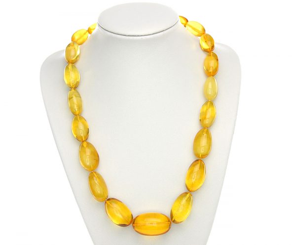 German Antique Genuine Baltic Amber Bead Necklace Large - A0009 - RRP£4995!!!