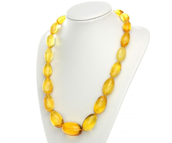 German Antique Genuine Baltic Amber Bead Necklace Large - A0009 - RRP£4995!!!