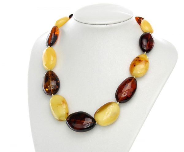 German Elegant Natural Baltic Amber Bead Necklace Large - A0014 RRP£2495!!!