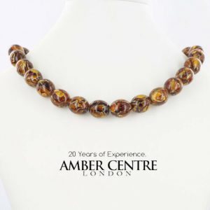German Baltic Amber Beads Mosaic Unique designer Genuine - A0044 RRP£220!!!