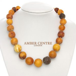 Genuine Antique German Baltic Amber Bead Necklace Large - A0049 - RRP£1295!!