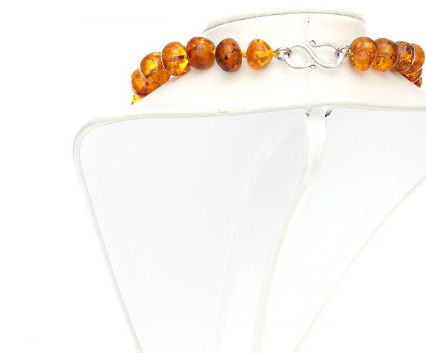 German Handmade Elegant Natural Baltic Amber Bead Necklace A0060 RRP£1100!!!