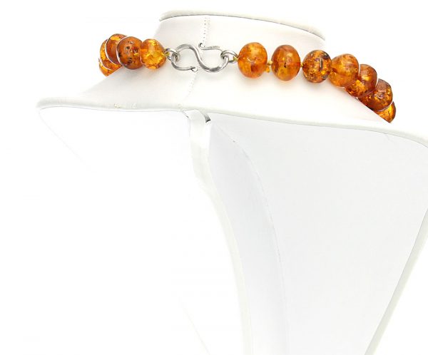 German Handmade Elegant Natural Baltic Amber Bead Necklace A0060 RRP£1100!!!
