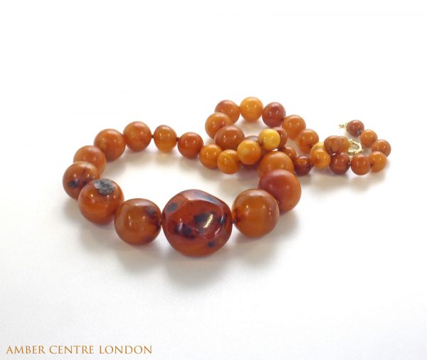 Antique Victorian Handmade German Baltic Amber Necklace A0068 RRP 2950!!!