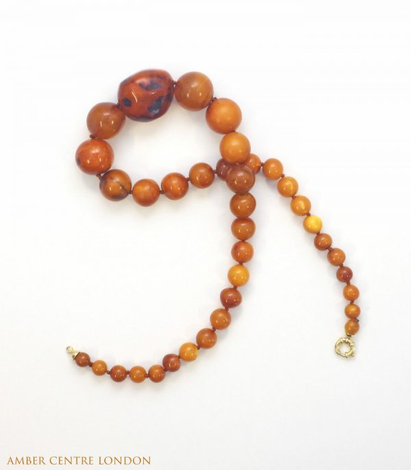 Antique Victorian Handmade German Baltic Amber Necklace A0068 RRP 2950!!!