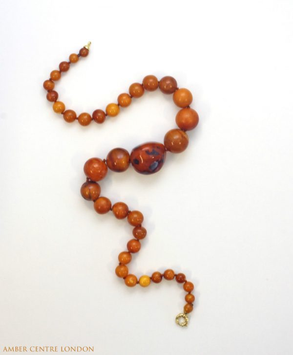 Antique Victorian Handmade German Baltic Amber Necklace A0068 RRP 2950!!!