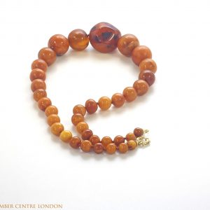 Antique Victorian Handmade German Baltic Amber Necklace A0068 RRP 2950!!!