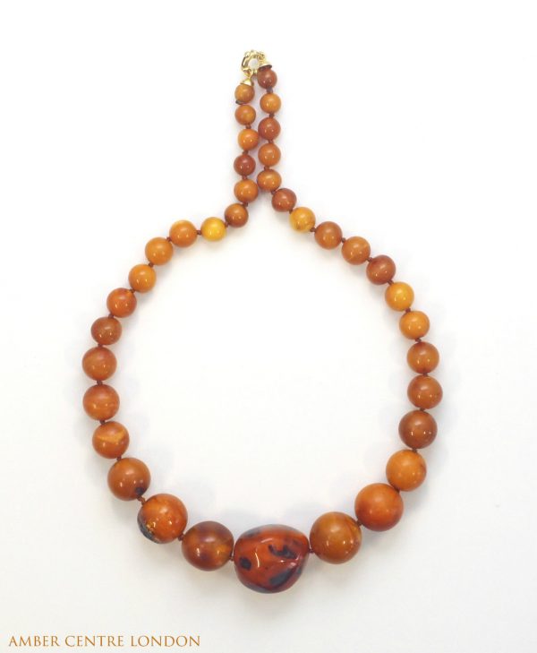 Antique Victorian Handmade German Baltic Amber Necklace A0068 RRP 2950!!!