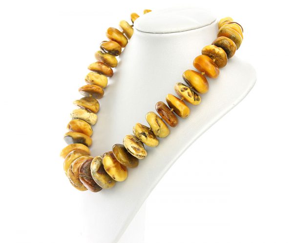 DANISH Rare Antique Natural Handmade Amber Bead Necklace A0088 RRP£4900!!!