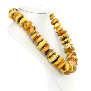 DANISH Rare Antique Natural Handmade Amber Bead Necklace A0088 RRP£4900!!!