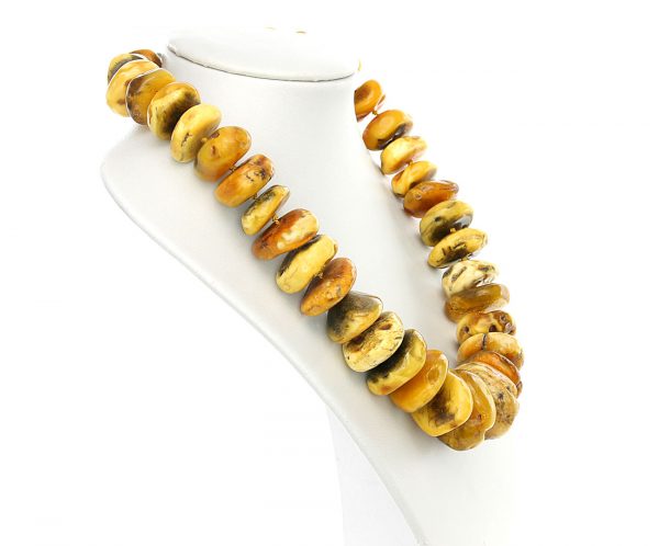DANISH Rare Antique Natural Handmade Amber Bead Necklace A0088 RRP£4900!!!
