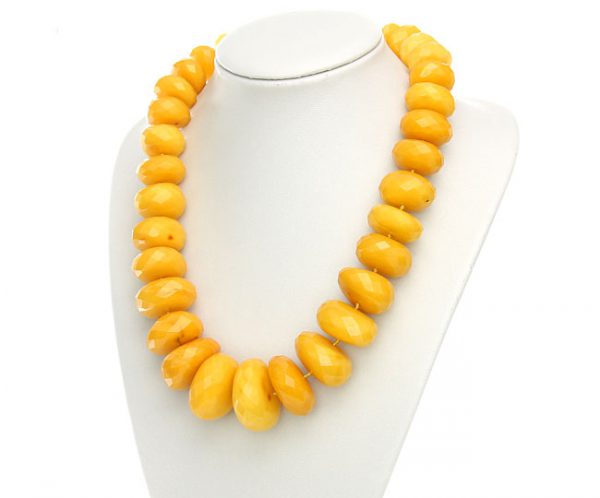 Antique German Butterscotch Faceted Amber Bead Necklace Handmade 265 grams-A0119 RRP£24999!!!