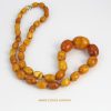 Antique German Konigsberg Baltic Amber Unique Butterscotch Beaded Necklace A0128 RRP£8500!!!