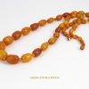 Antique German Konigsberg Baltic Amber Unique Butterscotch Beaded Necklace A0129 RRP£6250!!