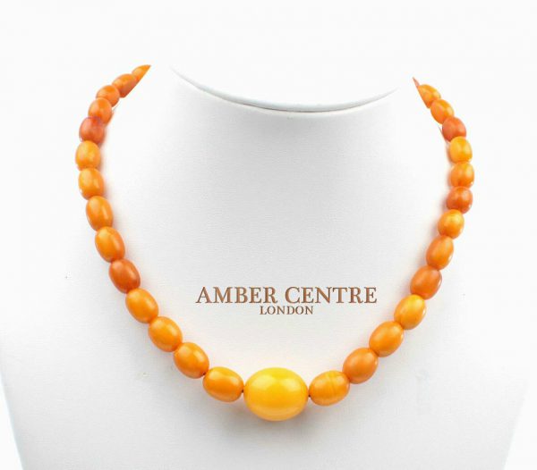 German Antique Konigsberg Baltic Amber Bead Necklace - A0185 RRP£2950!!!