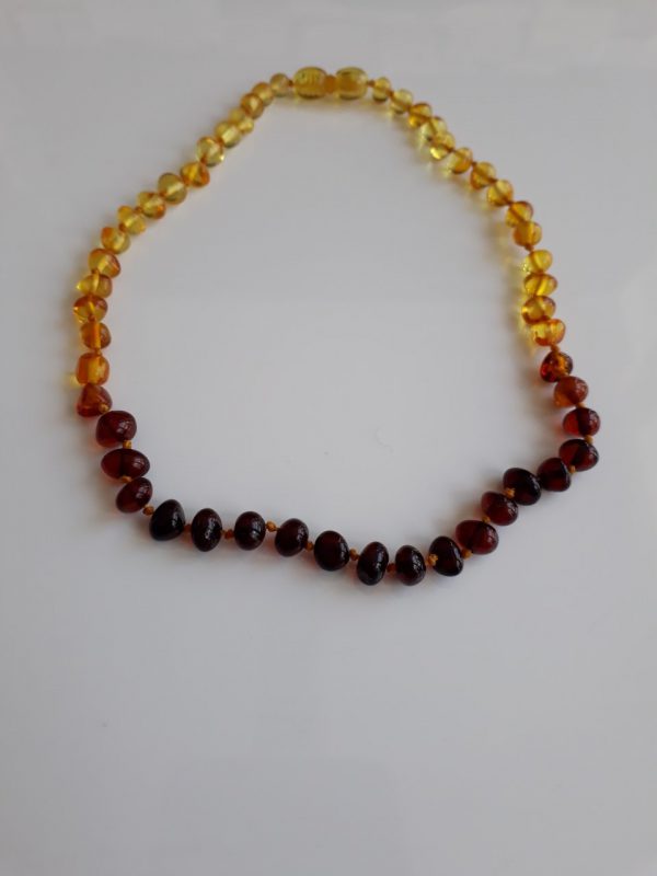 Teething Baby/Child Necklace Genuine Natural Multicolored Baltic Amber A09258 RRP£25!!!