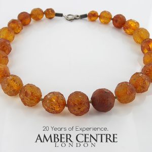 German Baltic Amber Natural Unique Bead Necklace Handmade A308 – RRP1200!!!
