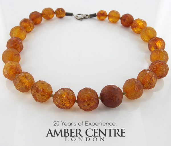 German Baltic Amber Natural Unique Bead Necklace Handmade A308 – RRP1200!!!