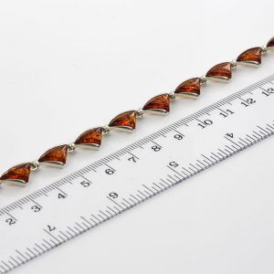 Italian Design Handmade German Baltic Amber Bracelet 925 Sterling Silver BR019 RRP£110!!!