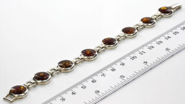 Italian Modern Design Baltic Amber Bracelet 925 Sterling Silver BR029 RRP£254!!!