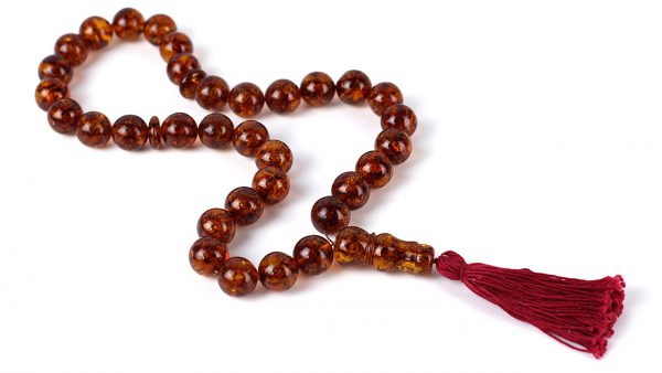 Genuine German Handmade Unique Baltic Amber Worry Beads - AW0018 RRP£1295!!!