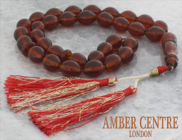 Genuine German Handmade Baltic Amber Worry Beads - AW0079 RRP£350!!!