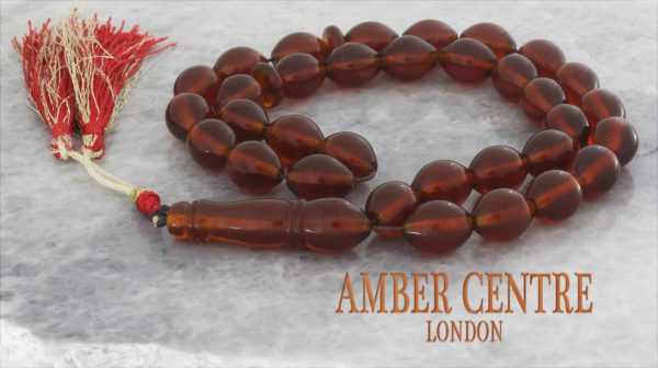 Genuine German Handmade Baltic Amber Worry Beads - AW0079 RRP£350!!!