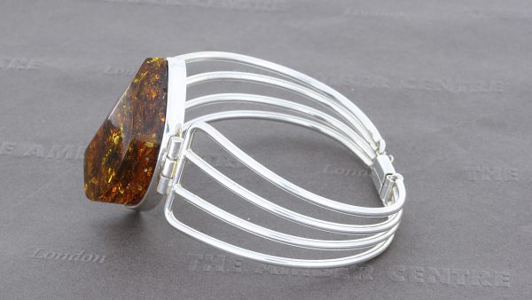 Italian Handmade Bangle German Baltic Amber 925 Solid Sterling Silver - BAN004 RRP £295!!!